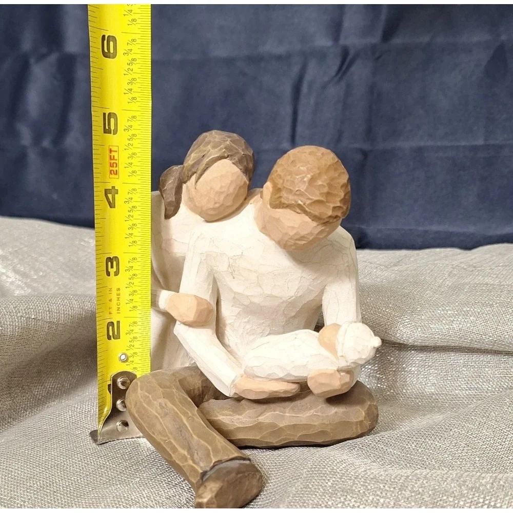 Willow Tree New Life Figurine Father Mother Newborn Baby Folk Art Shower Gift